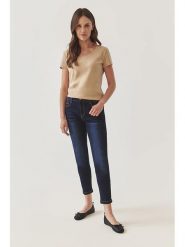 TATUUM Dżinsy "Saro 1" - Slim fit - w kolorze granatowym rozmiar: 38. Niebieskie jeansy damskie TATUUM. Za 250.35 zł.