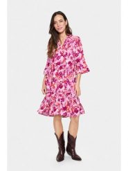SAINT TROPEZ Sukienka w kolorze różowym rozmiar: S. Różowe sukienki damskie Saint Tropez, bez wzorów, z wiskozy, klasyczne, bez ramiączek. Za 104.99 zł.