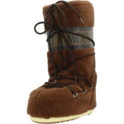 Buty MOON BOOT MB ICON FLEECE Brązowy. Brązowe obuwie trekkingowe damskie Moon Boot, z syntetyku, bez zapięcia. Za 771.10 zł.
