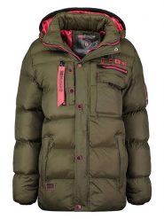 Geographical Norway Kurtka pikowana "Citernier" w kolorze khaki rozmiar: L. Brązowe kurtki damskie Geographical Norway, l, bez wzorów, bez kaptura. Za 232.78 zł.
