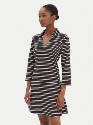 Tommy Hilfiger Sukienka codzienna Modern Cody WW0WW47868 Czarny Regular Fit. Czarne sukienki damskie Tommy Hilfiger, bez wzorów, z bawełny, bez ramiączek. Za 539.99 zł.