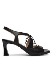 Hispanitas Sandały HV264650 C003 Czarny. Czarne sandały damskie Hispanitas, bez wzorów, ze skóry, bez obcasa, na słupku, bez zapięcia. Za 609.99 zł.