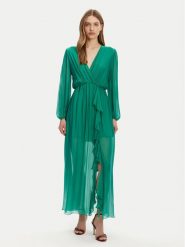 Haveone Sukienka letnia AFF-N013 Zielony Loose Fit. Zielone sukienki damskie Haveone, bez wzorów, z wiskozy, bez ramiączek. Za 479.99 zł.