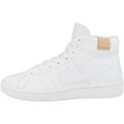 Tenisówki Nike Model Court Rooyale 2 Mid Kolor Biały. Białe obuwie sportowe damskie Nike, z gumy, bez zapięcia, tenisowe, Nike Court. Za 492.00 zł.