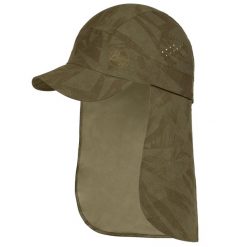 Czapka z daszkiem dla dorosłych Buff Pack Sahara Cap. Zielone czapki z daszkiem damskie Buff, bez wzorów, z elastanu. Za 216.99 zł.