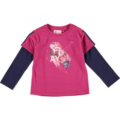 Koszulka "Tanya 703" w kolorze różowym. Czerwone koszulki i t-shirty dziewczęce Lego Wear Fashion, z okrągłym kołnierzem, z długim rękawem. W wyprzedaży za 49.95 zł.