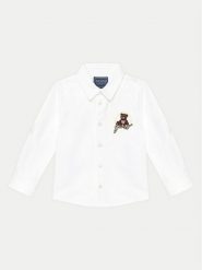 Guess Koszula N5RH10 W9CL0 Biały Regular Fit. Białe koszule chłopięce Guess, z aplikacjami, z bawełny, bez kołnierzyka, bez ramiączek. Za 155.99 zł.