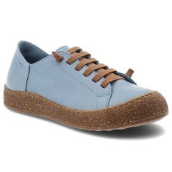 Półbuty damskie Ravini, ze skóry naturalnej licowej cholewka sznurowanie wygodna podeszwa casual, niebieskie, 1301. Niebieskie półbuty damskie Ravini, bez wzorów, ze skóry, bez obcasa, na płaskiej podeszwie, bez zapięcia. Za 309.00 zł.