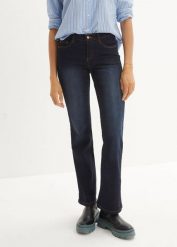 Dżinsy shape ze stretchem BOOTCUT, bestsellery. Niebieskie jeansy damskie bonprix. Za 119.99 zł.