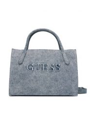 Guess Torebka Jodi HWDG97 69220 Niebieski jasny. Niebieskie kuferki damskie Guess, z materiału, bez dodatków. Za 679.99 zł.