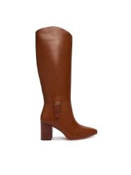 LAUREN RALPH LAUREN Kozaki Rlyn Bk T Hl Bo Tal 802P15660001 Brązowy. Brązowe kozaki damskie Lauren Ralph Lauren, ze skóry, bez obcasa, na słupku, bez zapięcia. Za 1,599.00 zł.