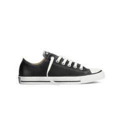 Buty na co dzień damskie CONVERSE niskie trampki skóra. Czarne trampki damskie Converse, bez wzorów, ze skóry, bez zapięcia. Za 349.00 zł.