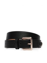 Guess Pasek BW9488 P6430 Czarny. Czarne paski damskie Guess, z aplikacjami, ze skóry. Za 234.99 zł.