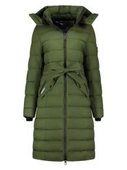 Geographical Norway Płaszcz zimowy "Cabima" w kolorze khaki rozmiar: XXL. Brązowe płaszcze damskie Geographical Norway, na zimę, xxl, bez wzorów, z puchu, bez kaptura. Za 237.17 zł.