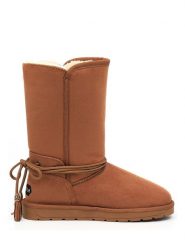 Blackfield Kozaki zimowe "Eowin" w kolorze jasnobrązowym rozmiar: 37. Brązowe kozaki damskie Blackfield, na zimę, z materiału, z okrągłym noskiem, bez obcasa, bez zapięcia. Za 143.56 zł.
