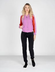 Invicta Bluza "Full-Zip" | 4454275 | Kobieta | Czerwony, Różowy. Czerwone bluzy damskie Invicta, xs, z aplikacjami, z bawełny, bez kaptura. W wyprzedaży za 219.00 zł.