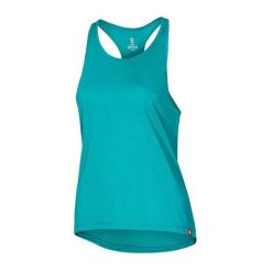 Koszulka do wspinaczki damska Ocun FIONNA TOP LD. Niebieskie bluzki damskie Ocun, s, bez wzorów, bez kołnierzyka, bez ramiączek. Za 110.90 zł.