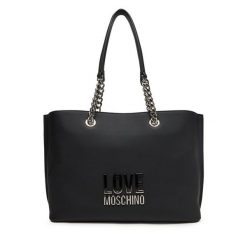 Torebka LOVE MOSCHINO. Czarne shopper bag Love Moschino, bez wzorów, bez dodatków. Za 819.99 zł.