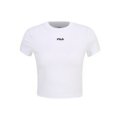 Damski crop top Fila Latina. Białe koszulki sportowe damskie Fila, l, bez wzorów, bez ramiączek. Za 68.99 zł.