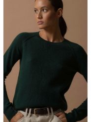 Perfect Cashmere Kaszmirowy sweter w kolorze ciemnozielonym rozmiar: S. Zielone swetry klasyczne damskie Perfect Cashmere, s, z kaszmiru, bez kołnierzyka. Za 347.99 zł.