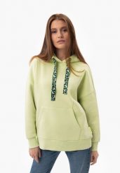 Limonkowa, bawełniana bluza B-ELEVEN. Bluzy damskie Volcano, s, bez wzorów, z bawełny, bez kaptura. Za 179.99 zł.