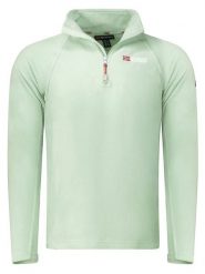 Geographical Norway Bluza polarowa "Tug" w kolorze miętowym rozmiar: L. Zielone bluzy damskie Geographical Norway, l, bez wzorów, z polaru, bez kaptura. Za 53.95 zł.