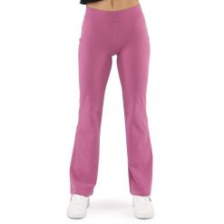 Legginsy z bawełna na co dzień na siłownię. Fioletowe legginsy damskie LEONE 1947 APPAREL, z bawełny, bez zapięcia, na fitness i siłownię. W wyprzedaży za 79.36 zł.