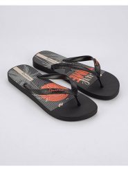 Ipanema Japonki w kolorze czarno-pomarańczowym rozmiar: 35/36. Czarne klapki damskie Ipanema, bez wzorów, z tworzywa sztucznego, z otwartym noskiem, bez obcasa, bez zapięcia. Za 41.69 zł.