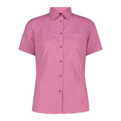 Koszula damska turystyczne CMP 34S6316. Czerwone koszule damskie CMP, l, bez wzorów, sportowe, bez kołnierzyka, bez ramiączek. Za 257.50 zł.