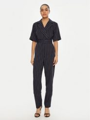 Marella Kombinezon Banana 2513241011 Granatowy Slim Fit. Niebieskie sukienki damskie Marella, bez wzorów, z wiskozy, bez ramiączek. Za 1,139.00 zł.