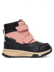 Tommy Hilfiger Śniegowce Velcro Bootie T1A5-34048-1592 M Czarny. Czarne kozaki dziewczęce Tommy Hilfiger, bez wzorów, ze skóry, bez obcasa, bez zapięcia. Za 389.99 zł.