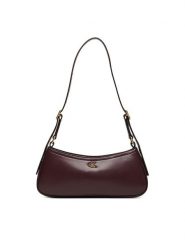 Calvin Klein Torebka Ck Small Shoulder Bag LV04F3170G Bordowy. Czerwone torebki klasyczne damskie Calvin Klein, ze skóry, bez dodatków. Za 369.99 zł.