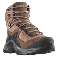 Buty trekkingowe damskie Salomon Quest Element Gore-tex. Brązowe obuwie trekkingowe damskie Salomon, z gore-texu, za kostkę, bez zapięcia. Za 767.00 zł.