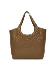 PINKO Torebka Tote Bag PE 25 PLTT 104536 A2AO Zielony. Zielone shopper bag Pinko, bez wzorów, ze skóry, bez dodatków. Za 1,329.00 zł.