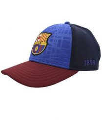 Czapka z daszkiem FC Barcelona - oficjalna licencjonowana. Niebieskie czapki z daszkiem damskie FC BARCELONA, bez wzorów, z materiału. Za 94.23 zł.