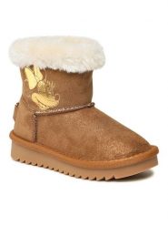 Mickey&Friends Śniegowce CS-021DSTC-A Brązowy. Brązowe kozaki dziewczęce Mickey&Friends, bez wzorów, z materiału, bez obcasa, bez zapięcia. Za 89.99 zł.