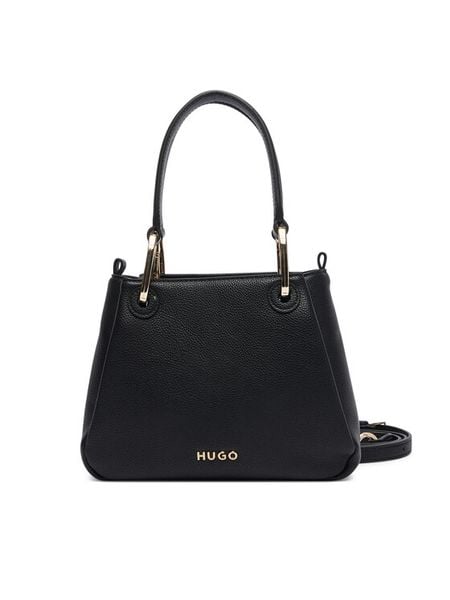 HUGO Torebka 50567662 Czarny. Czarne torebki klasyczne damskie Hugo, ze skóry, bez dodatków. Za 659.99 zł.
