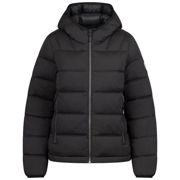 Trespass Rollins - Kurtka damska casual w kolorze czarnym. Czarne kurtki damskie Trespass, s, z aplikacjami, z materiału, z kapturem. Za 308.95 zł.