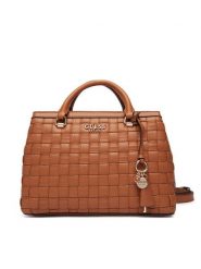 Guess Torebka Sandy HWWG84 18060 Brązowy. Brązowe kuferki damskie Guess, z aplikacjami, ze skóry, bez dodatków. Za 799.99 zł.