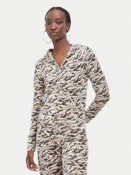 Juicy Couture Bluza JCDIJ126960A Beżowy Regular Fit. Brązowe bluzy damskie Juicy Couture, l, bez wzorów, z syntetyku, bez kaptura. Za 449.99 zł.
