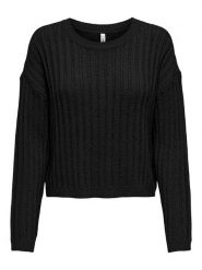 ONLY Sweter w kolorze czarnym rozmiar: M. Czarne swetry klasyczne damskie Only, m, bez kołnierzyka. Za 96.60 zł.