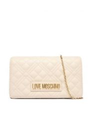 LOVE MOSCHINO Torebka JC4079PP1OLA0110 Écru. Torebki wieczorowe damskie Love Moschino, bez wzorów, ze skóry, bez dodatków. Za 639.99 zł.