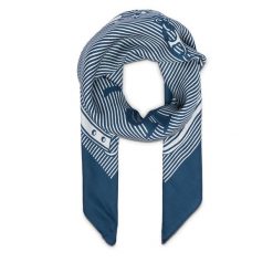 Chusta jedwabna LAUREN RALPH LAUREN. Niebieskie chusty damskie Lauren Ralph Lauren, bez wzorów, z jedwabiu. Za 549.99 zł.