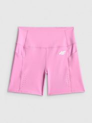 4F Legginsy krótkie treningowe szybkoschnące damskie - różowe XL. Czerwone legginsy damskie 4F, xl, bez wzorów. Za 149.99 zł.