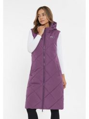 Bench Kamizelka pikowana "Nakiyah" w kolorze fioletowym rozmiar: 46. Różowe kamizelki damskie Bench, bez wzorów, bez kaptura. Za 260.99 zł.