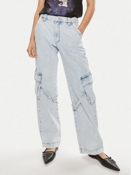 One Teaspoon Jeansy Luna 26256 Niebieski Relaxed Fit. Niebieskie jeansy damskie One Teaspoon. Za 409.99 zł.