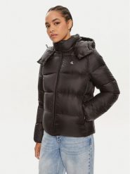 Calvin Klein Jeans Kurtka puchowa J20J223571 Czarny Regular Fit. Czarne kurtki damskie Calvin Klein Jeans, xl, bez wzorów, z jeansu, bez kaptura. Za 709.99 zł.