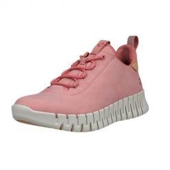 Buty do chodzenia damskie Ecco Gruuv Lea. Czerwone obuwie sportowe damskie ECCO, z materiału, bez zapięcia, trekkingowe. Za 841.00 zł.