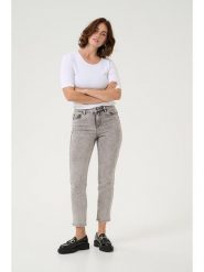 Kaffe Dżinsy - Slim fit - w kolorze szarym rozmiar: 38. Szare jeansy damskie Kaffe, z podwyższonym stanem. Za 149.66 zł.