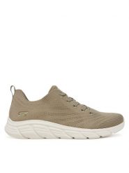 Skechers Sneakersy Bobs B Flex Lo-Graceful Stride 117591/OLV Khaki. Brązowe obuwie sportowe damskie Skechers, z materiału, bez zapięcia. Za 159.99 zł.
